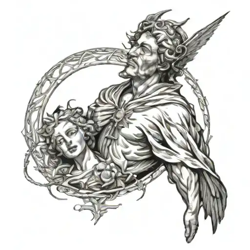 mercy over wrath tattoo design idea