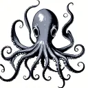 Navy Squid tattoo design idea