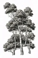 aspen trees tattoo design idea