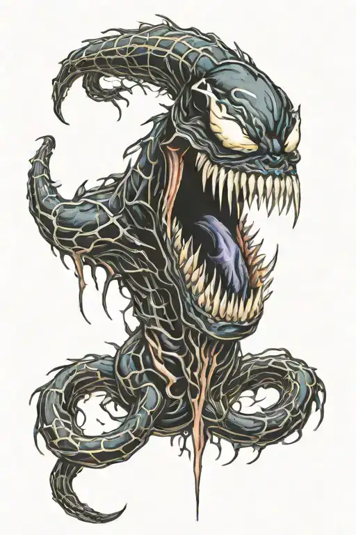 Venom tattoo design idea