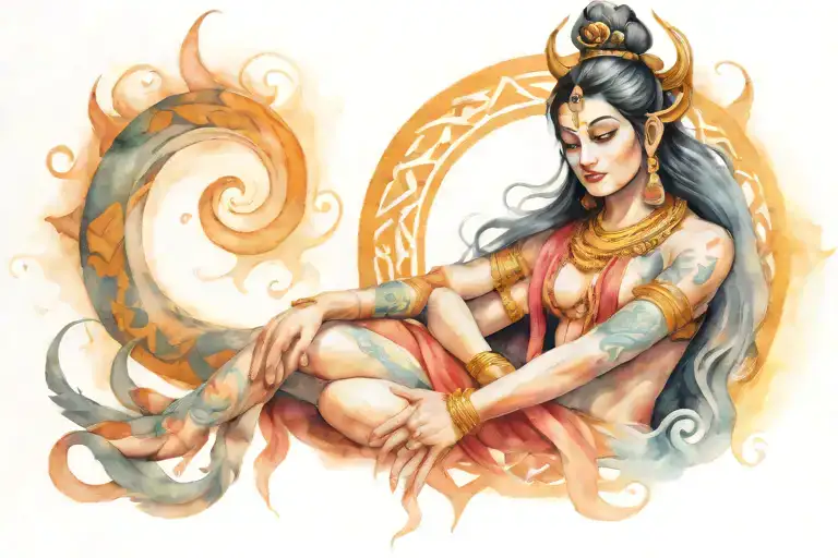 Kali yuga shiva tattoo design idea