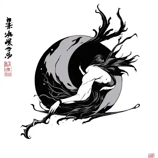 七転八起 Fall seven times, get up eight tattoo design idea