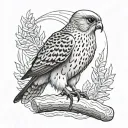 Kestrel tattoo design idea