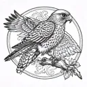 Kestrel tattoo design idea