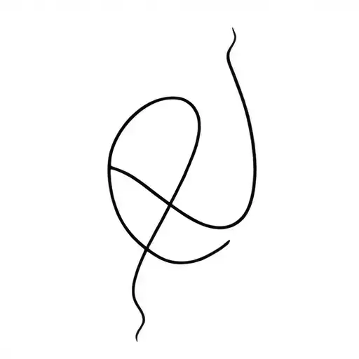 Black fine line tattoo design idea