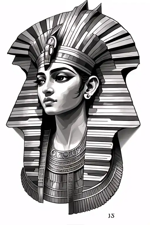 egyptian mythology tattoo design idea