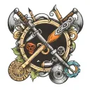 Foreve Tools Circle tattoo design idea