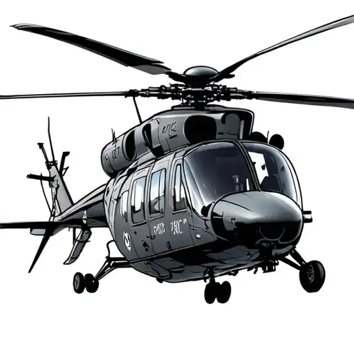 Helicopter tattoo design idea