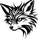 Fox Face tattoo design idea