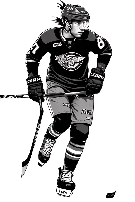 CCM, Washington state, hockey, salmon tattoo design idea