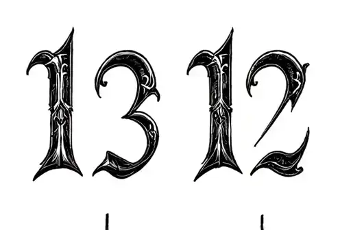 "1312" tattoo design idea