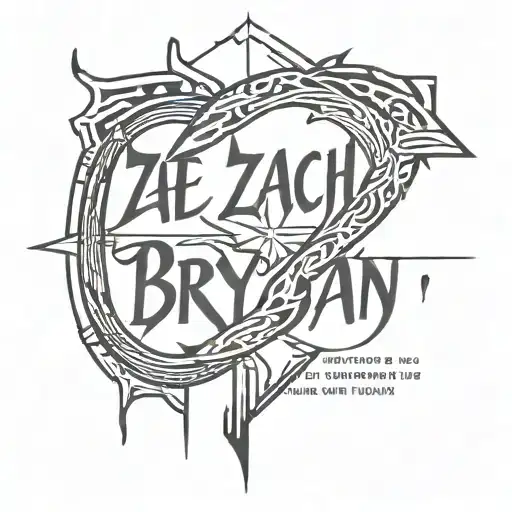 Zach Bryan lyrics tattoo design idea
