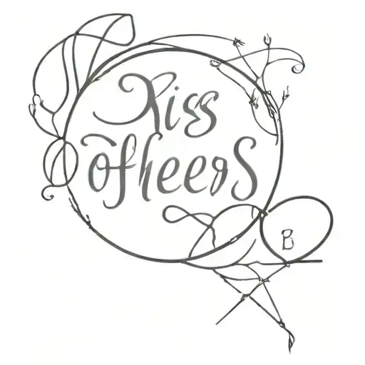 Lyrics: Kiss others, love others I am no more, aurevoir, scales, letter B, December tattoo design idea