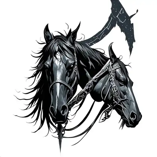 Darksiders 4 horsemen's tattoo design idea