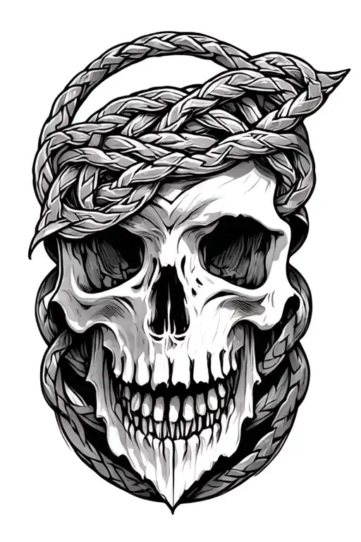 Anglo Saxon insular style knots tattoo design idea