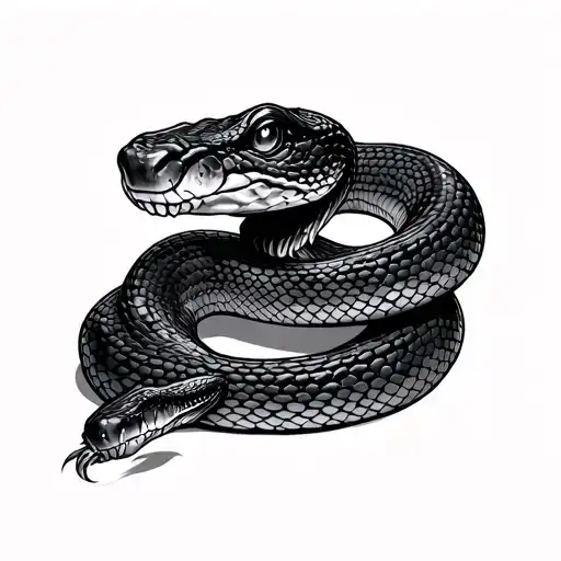 Andrew Tate Snake tattoo design idea