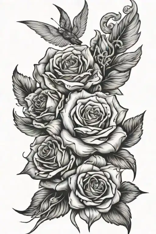 there are hidden blessings in every struggle  tattoo design idea