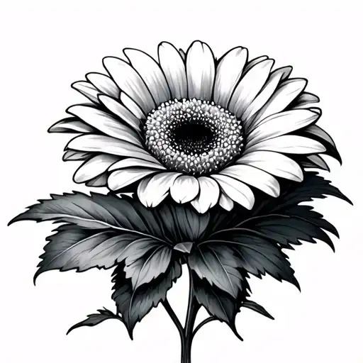 Gerbera tattoo design idea