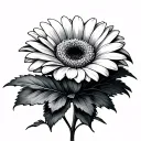Gerbera tattoo design idea