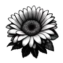 Gerbera tattoo design idea