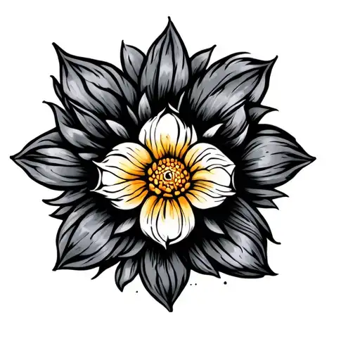 Color tattoo on the chest for a massage therapist tattoo design idea