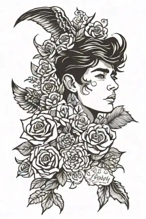 one direction inspired tattoo tattoo design idea