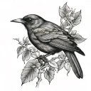 blackbird tattoo design idea