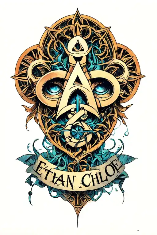 "Ethan Chloe" alchemist sign of protection symbol + tattoo design idea