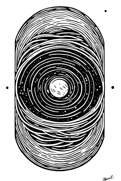 Uranus planet tattoo design idea