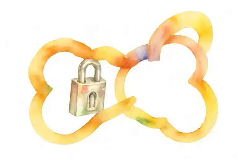 heart shaped lock tattoo design idea