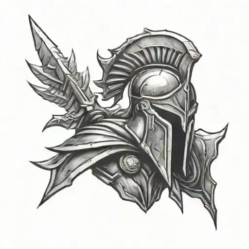 Spartan tattoo design idea