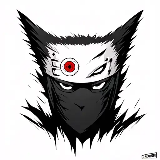 Sharingan itachi kakashi anbu mask tattoo design idea