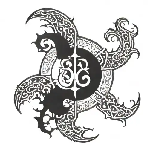chaos symbol tattoo design idea