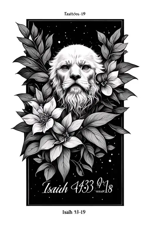 Isaiah 43:18-19 tattoo design idea