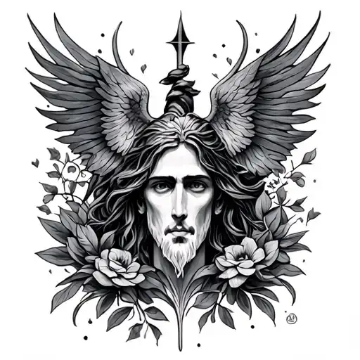 psalms 23 4 tattoo design idea