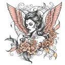 freedom after an abusive relationship  tattoo design idea