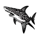 Leopard Shark tattoo design idea