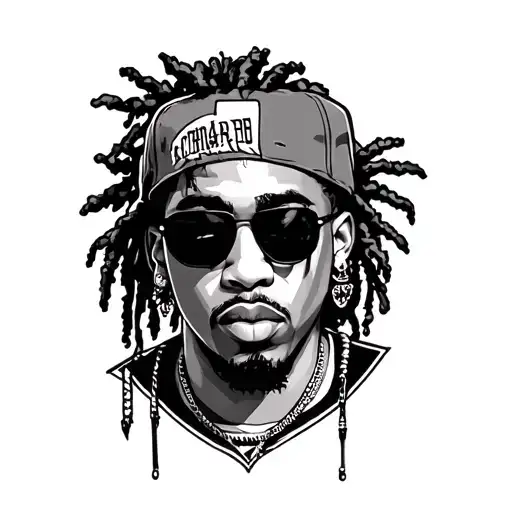  a tribute tattoo for juice wrld and xxxtentacion and Tupac and eazy e and Lil peep face tattoo design idea