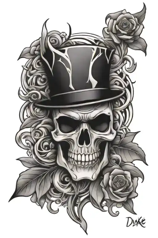 Word Duke tattoo design idea
