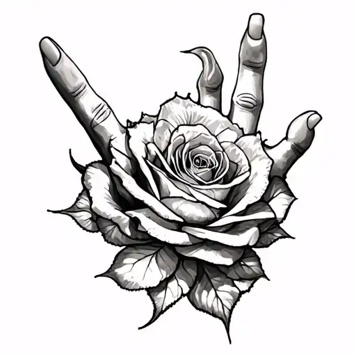 Cool Hand tattoo design idea