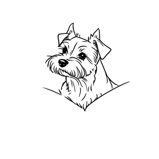 Miniature Schnauzer tattoo design idea