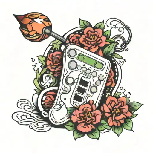 wii remote tattoo design idea