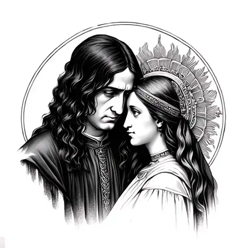 Snape and Mary Magdalene tattoo design idea