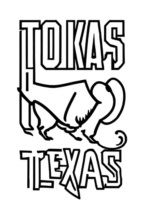 "Texas " Texas Armadillo tattoo design idea