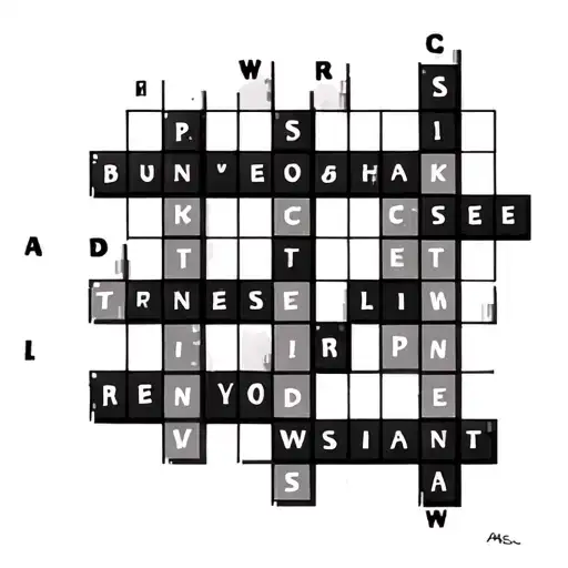 Crossword Puzzle tattoo design idea