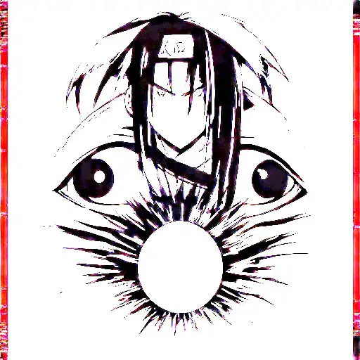 itachi uchiha eyes tattoo design idea
