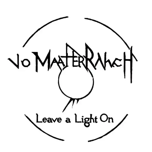 Papa Roach logo with "No Matter What" and "Leave a Light On" tattoo design idea