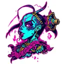 jinx arcane tattoo design idea