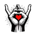 I Love You Sign Language tattoo design idea