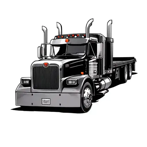 Peterbilt tools intertwined tattoo design idea